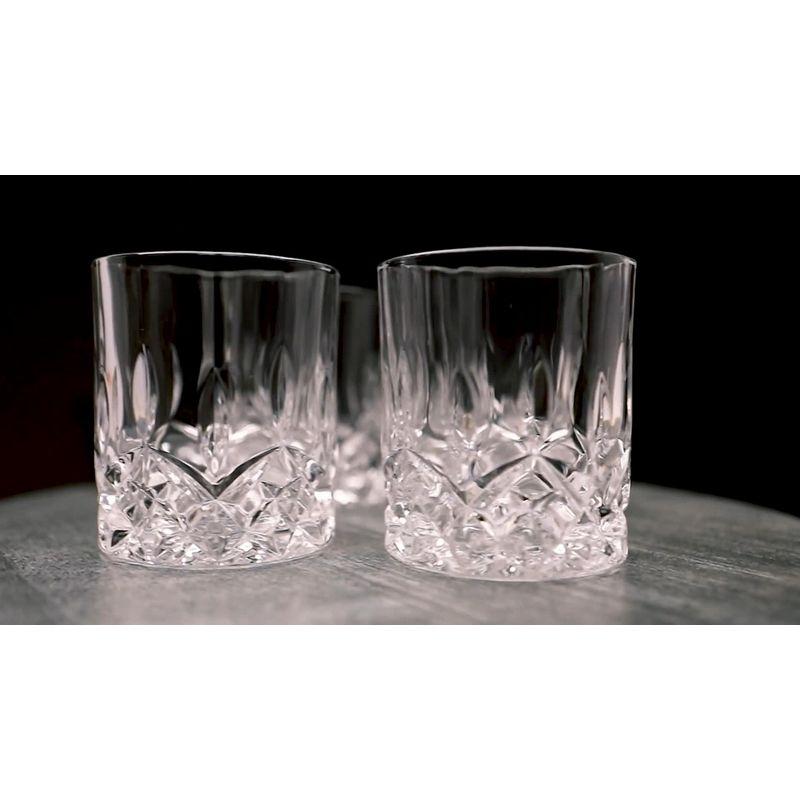 Crystal Cut Old Fashioned Whiskey Glasses (10oz)