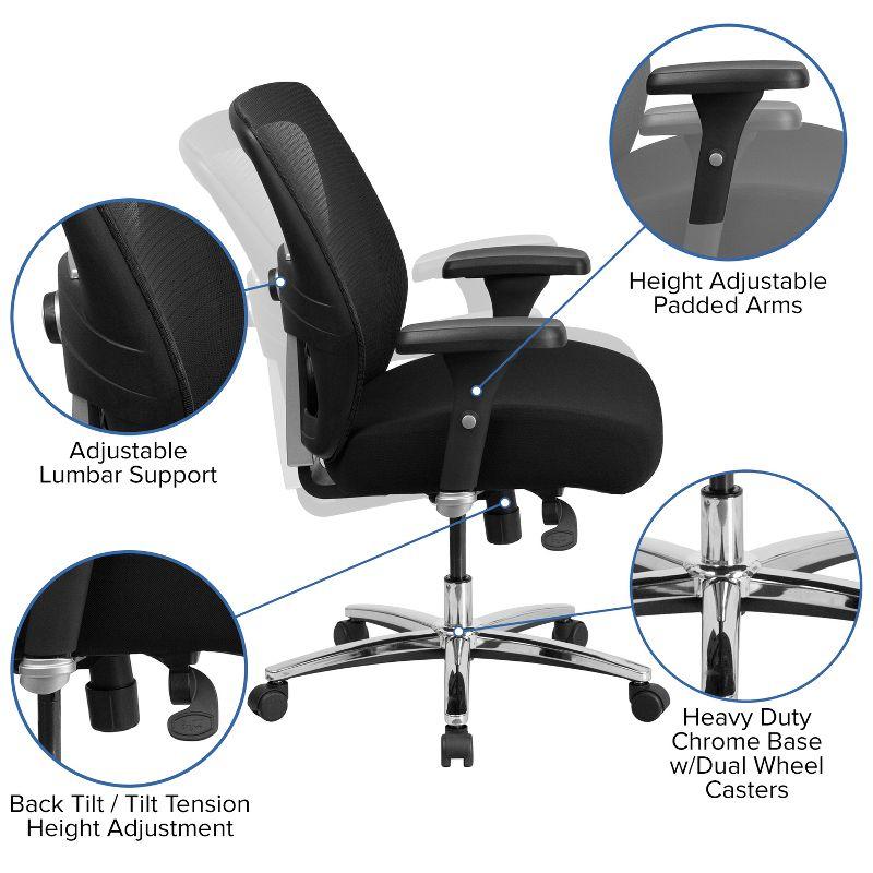 HERCULES Series Big & Tall Executive Swivel Ergonomic Office Chair with Ratchet Back