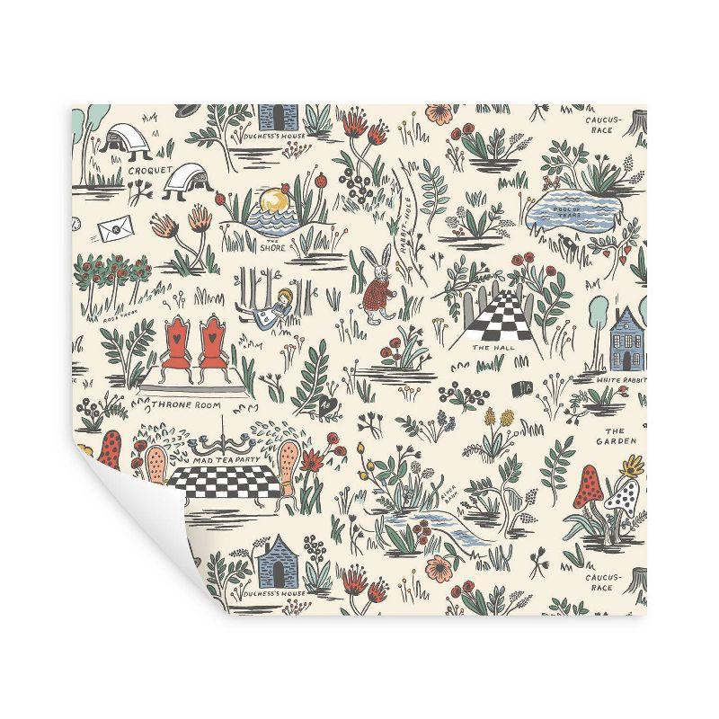 Rifle Paper Co. Wonderland 20' L x 27" W Peel and Stick Wallpaper Roll