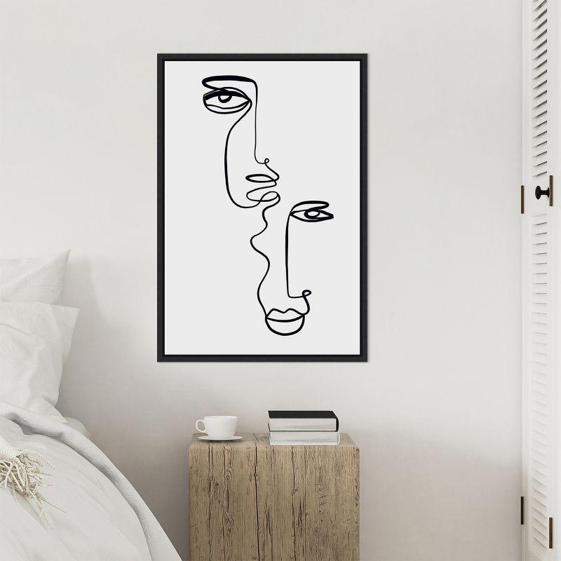 Amanti Art Faces 2 by Design Fabrikken Canvas Wall Art Print Framed 23 x 33-in.