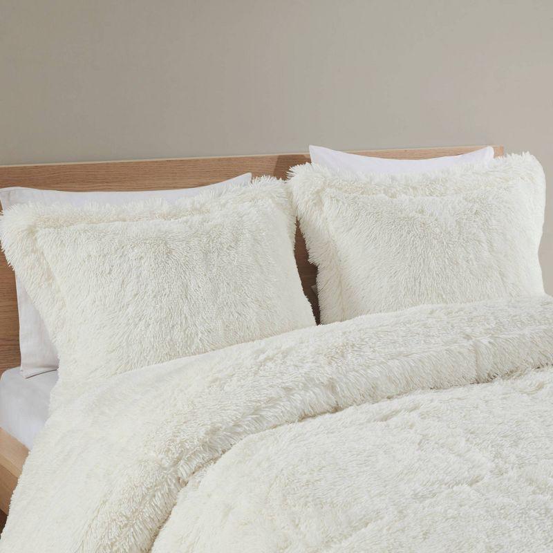 Malea Shaggy Faux Fur Comforter Mini Set