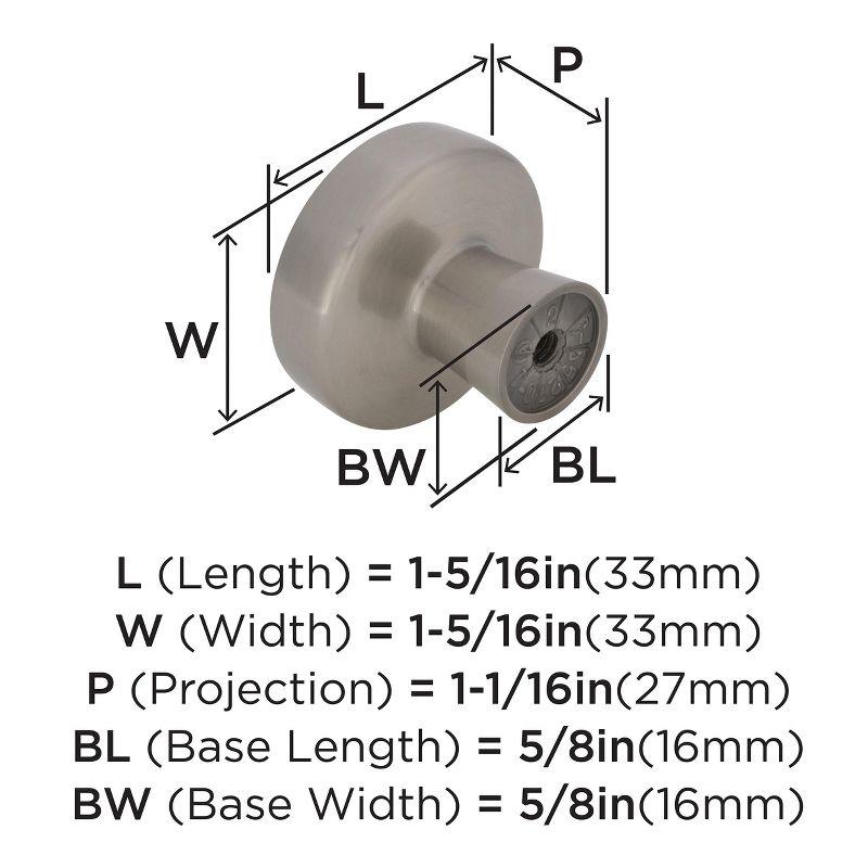 Blackrock 1 5/16" Diameter Mushroom Knob