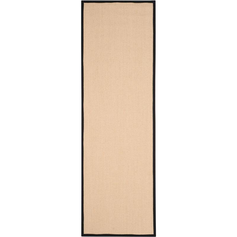 Natural Fiber NF131 Power Loomed Runner Rug - Beige/Black - 2'6"x6' - Safavieh.