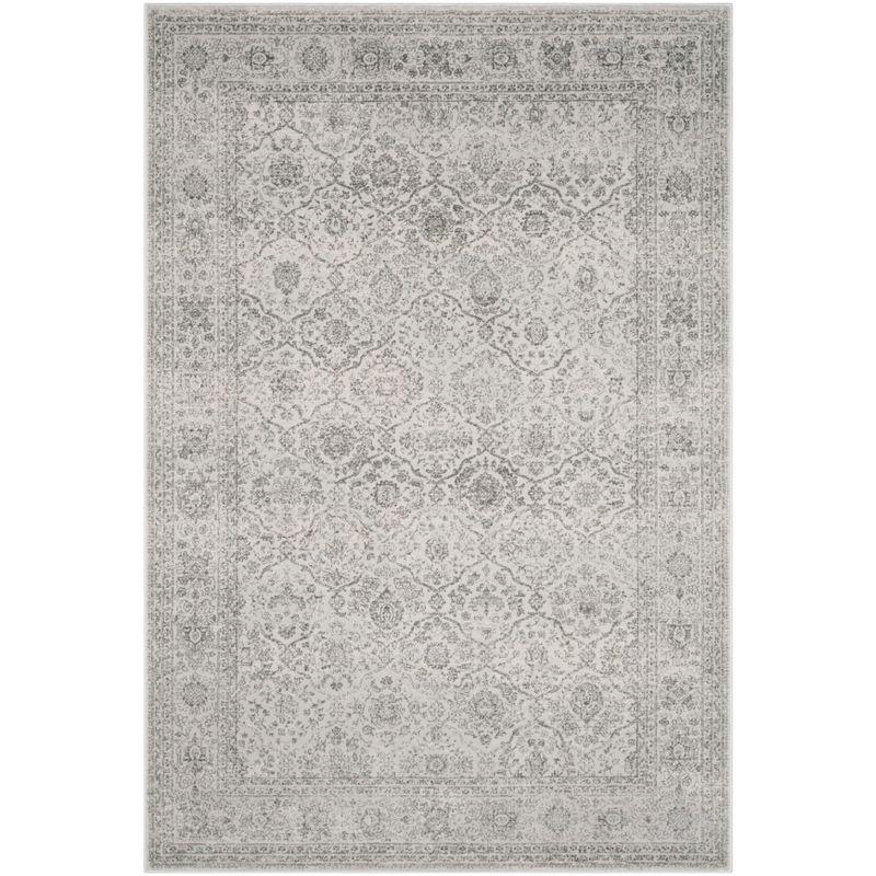 Carnegie CNG691 Power Loomed Area Rug - Light Grey/Grey - 6'7"x9'2" - Safavieh.