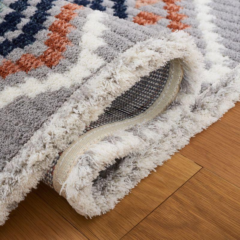 Marrakesh MRK608 Power Loomed Area Rug - Gray/Blue Rust - 8'x10' - Safavieh.