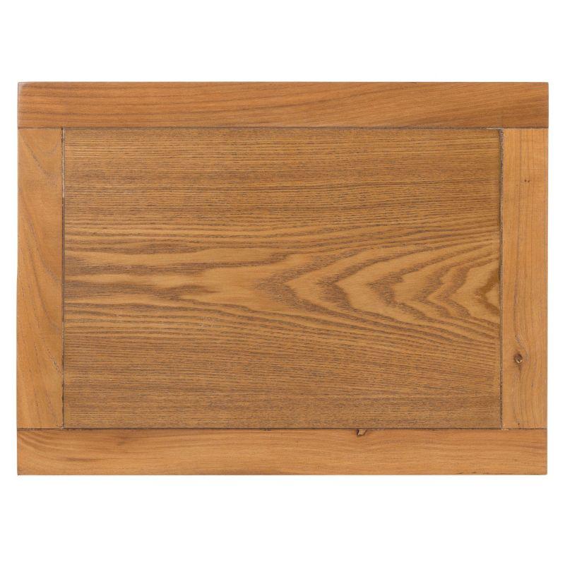 Candace Cross Back End Table - AMH6523D - Oak - Safavieh Couture