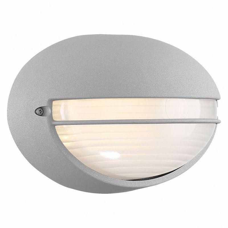 Clifton Satin Silver Dimmable LED Outdoor Wall Light