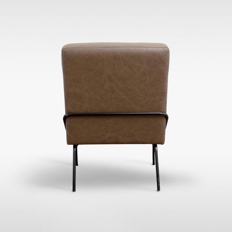 eLuxury Upholstered Tufted Accent Chair