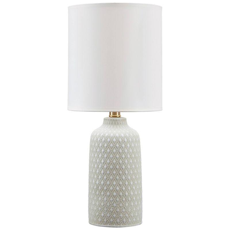 Donnford 20" Gray and White Ceramic Table Lamp