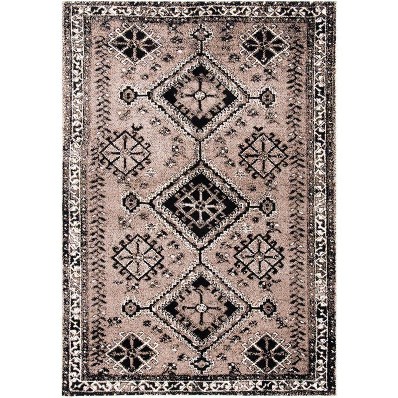 Vintage Hamadan VTH293 Power Loomed Indoor Accent Rug - Brown/Black - 2'7"x5' - Safavieh