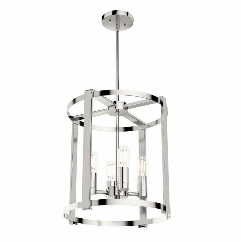 Hunter Fans Astwood 4 - Light Chandelier in  Polished Nickel