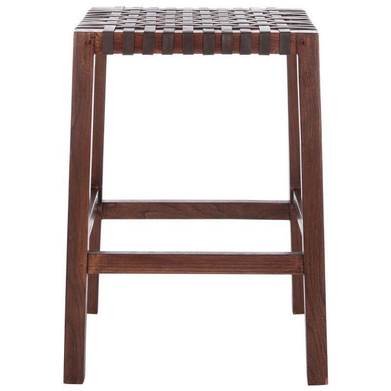 Capri Counter Stool - BST1009 - Brown/Brown - Safavieh