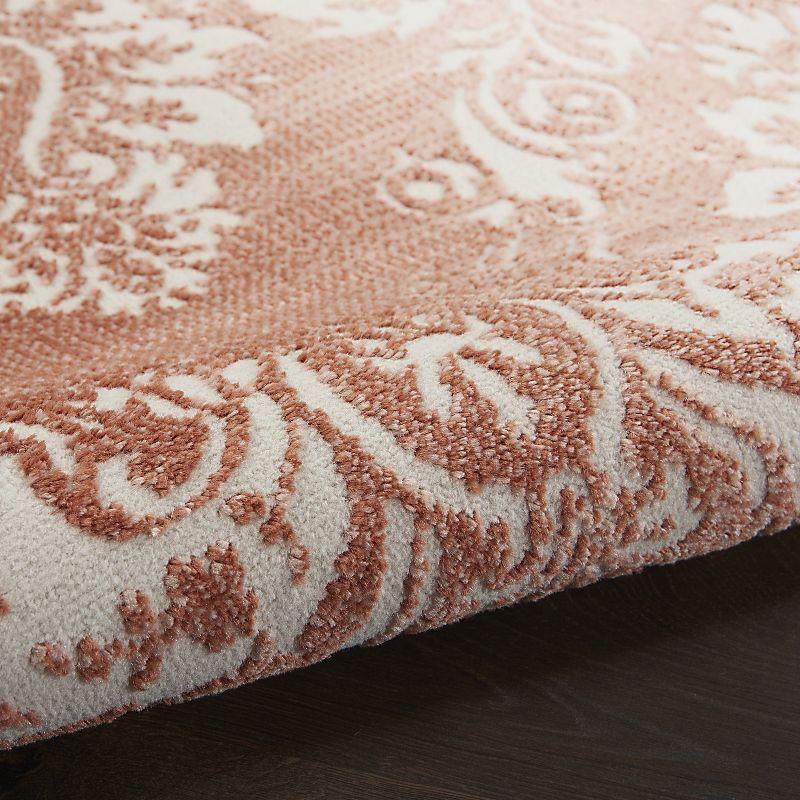 Nourison Elation ETN03 Indoor only Area Rug - Brick Ivory 7'10" x 9'10"