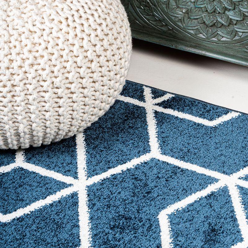 Tumbling Blocks Modern Geometric Area Rug - JONATHAN Y