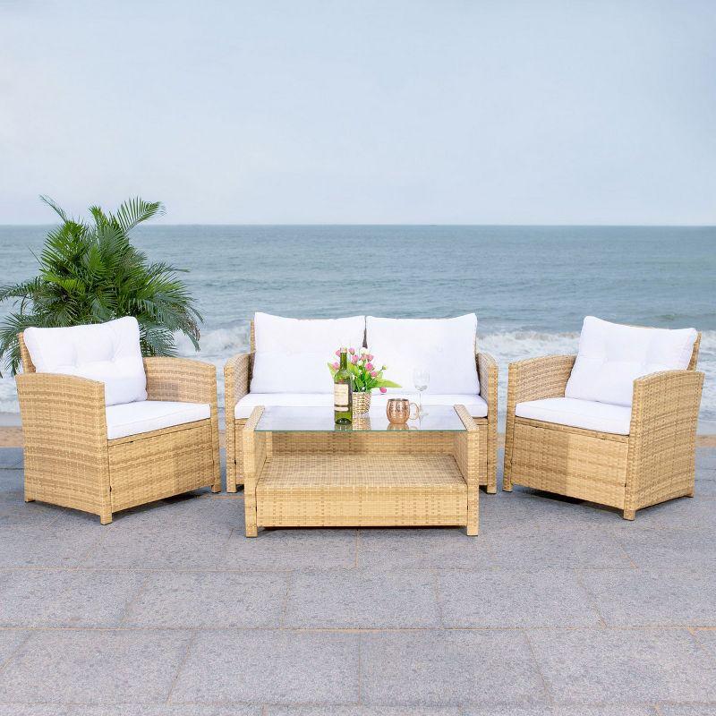 Vellor 4 Piece Patio Outdoor Living Set  - Safavieh