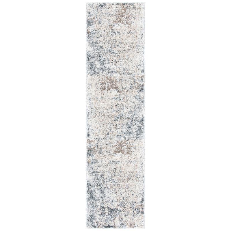 Aston ASN705 Power Loomed Indoor Runner Rug - Ivory/Grey - 2'x8' - Safavieh