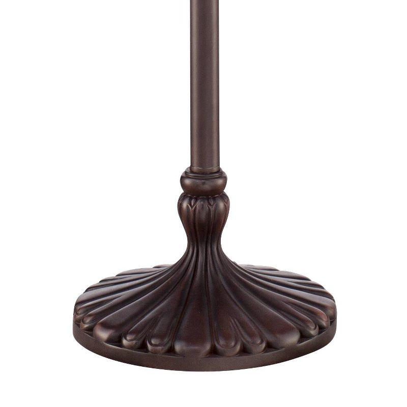 Regency Hill Capistrano Rustic Mission Floor Lamp Standing 57 1/2" Tall Bronze Metal Natural Mica Cone Shade for Living Room Bedroom Office House Home