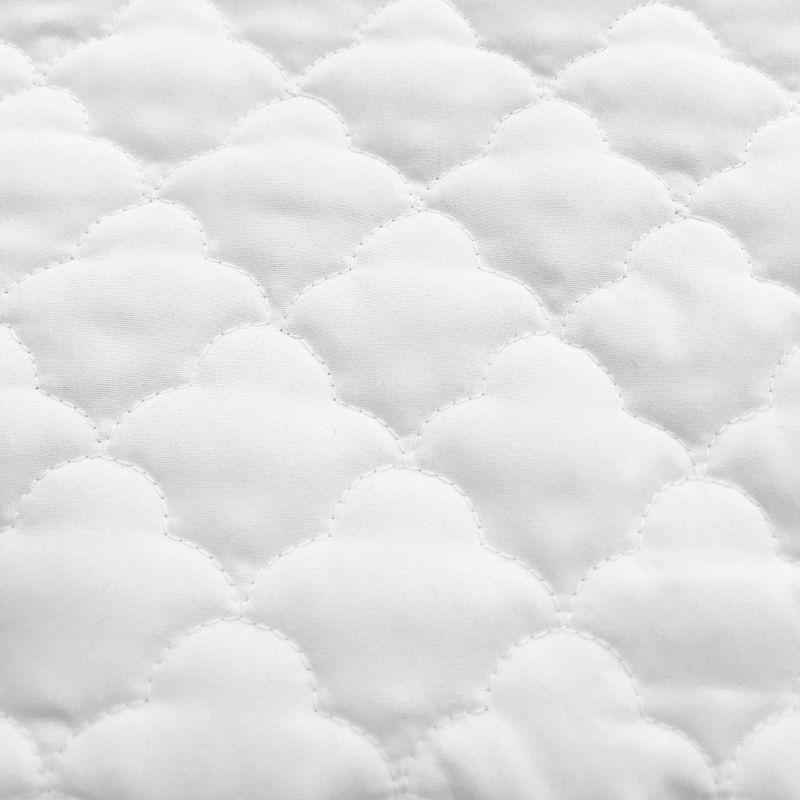 TL Care Mini Crib Size Waterproof Fitted Quilted Mattress Pad Portable Cover