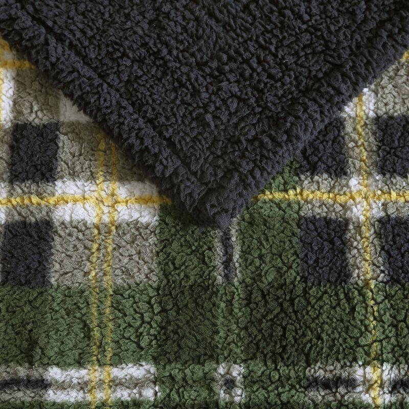 Eddie Bauer Printed Sherpa Reversible Throw Blankets