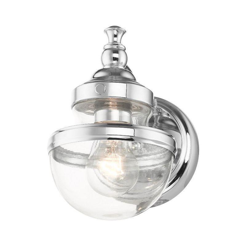 Livex Lighting Oldwick 1 - Light Vanity in  Polished Chrome