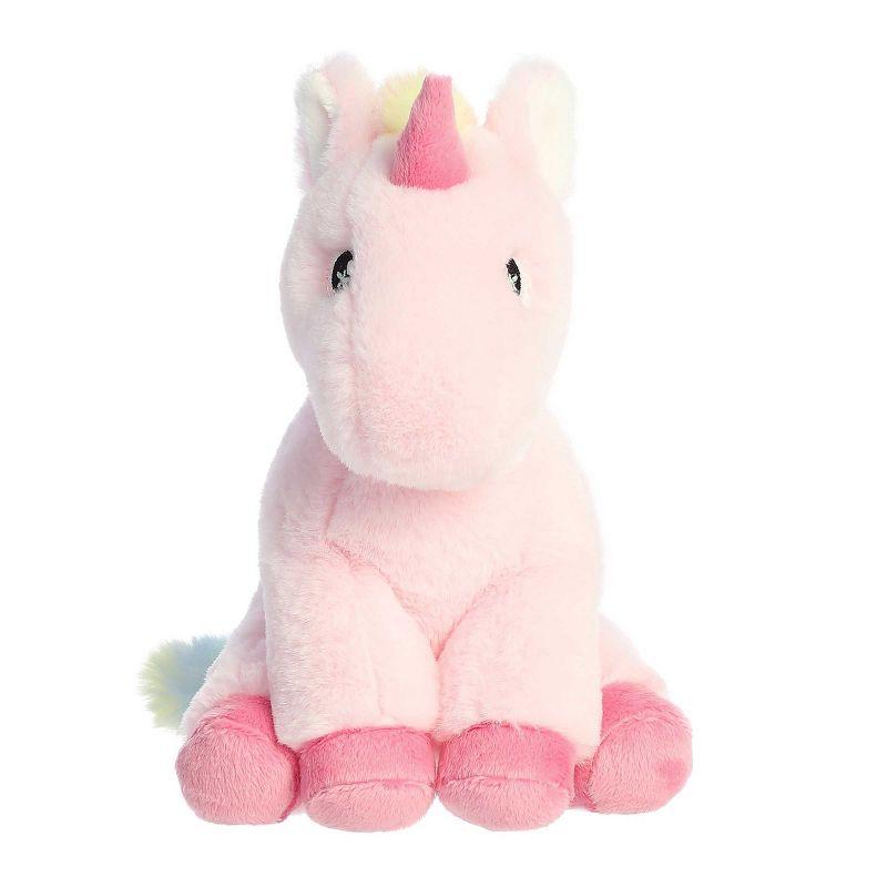 Aurora Small Pearl Unicorn Eco Nation Eco-Friendly Stuffed Animal Pink 8.5"