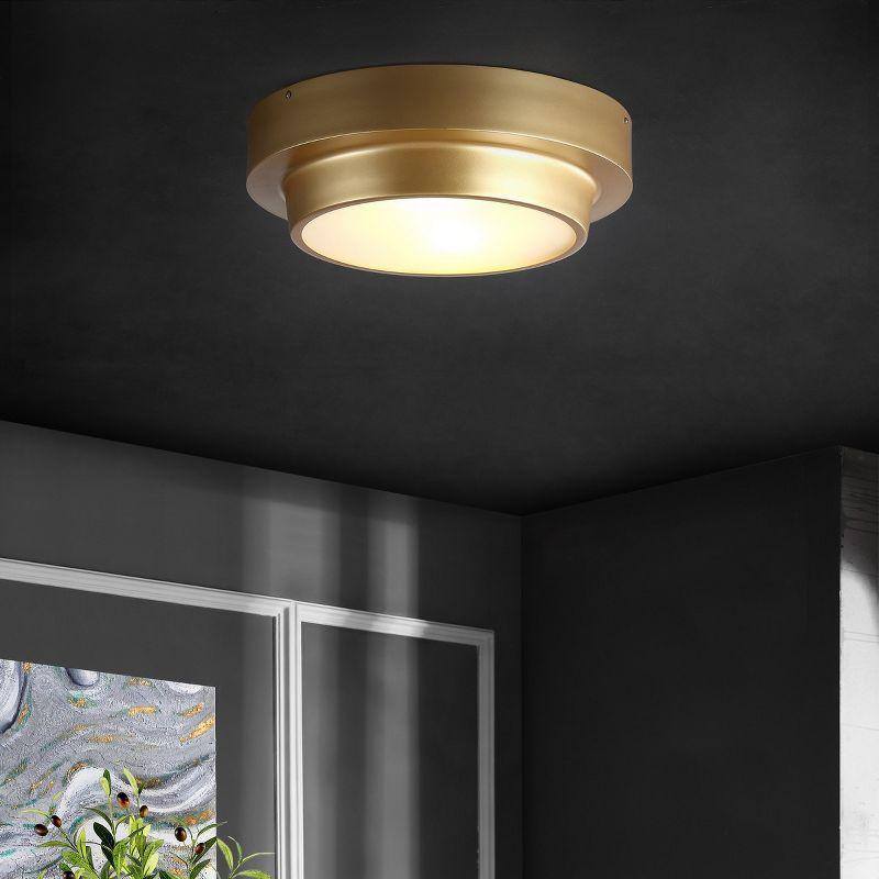 Laius 2 Light 16.5" Flush Mount - FLU4066 - Gold - Safavieh