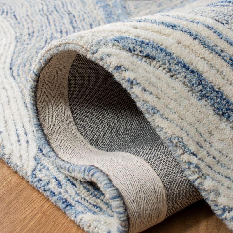 Fifth Avenue FTV121 Hand Tufted Indoor Runner - Blue/Ivory - 2'3"x8' - Safavieh