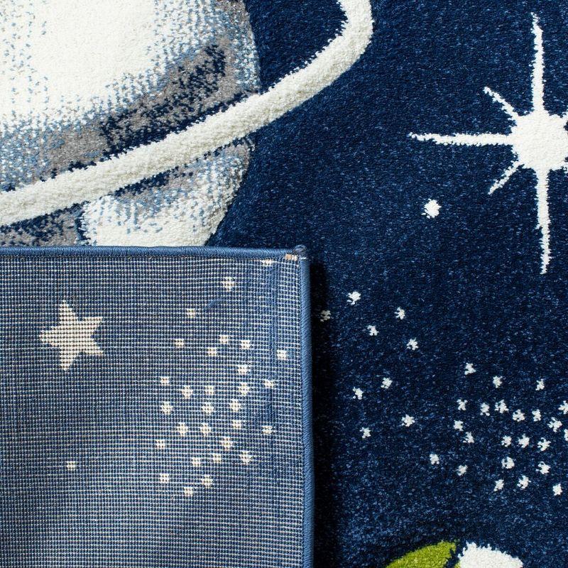 Carousel Kids  CRK103 Loomed Indoor Accent Rug - Navy/Ivory - 3'3"x5'3" - Safavieh