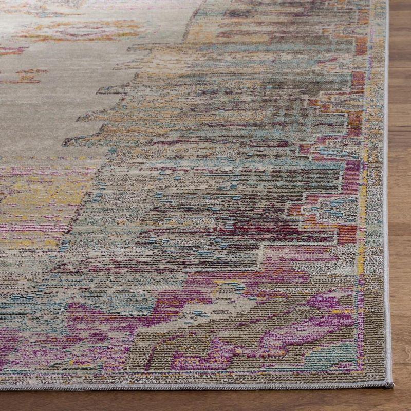 Crystal CRS517 Power Loomed Area Rug - Light Grey/Purple - 8'x10' - Safavieh.