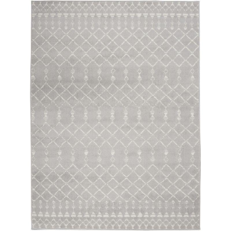 Nourison Whimsicle WHS02 Indoor only Area Rug - Grey 6' x 9'