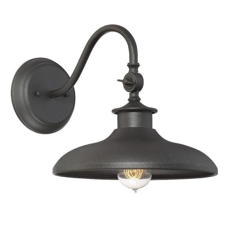 Savoy House Black Transitional Outdoor Wall Lantern