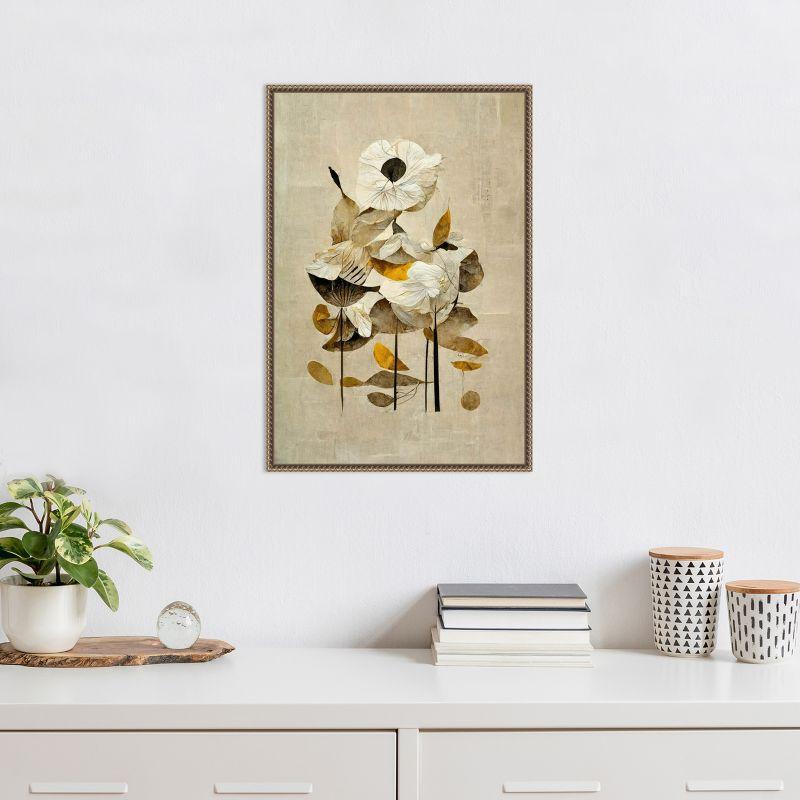 Amanti Art Sunbathing Flower by Treechild Canvas Wall Art Print Framed 16 x 23-in.