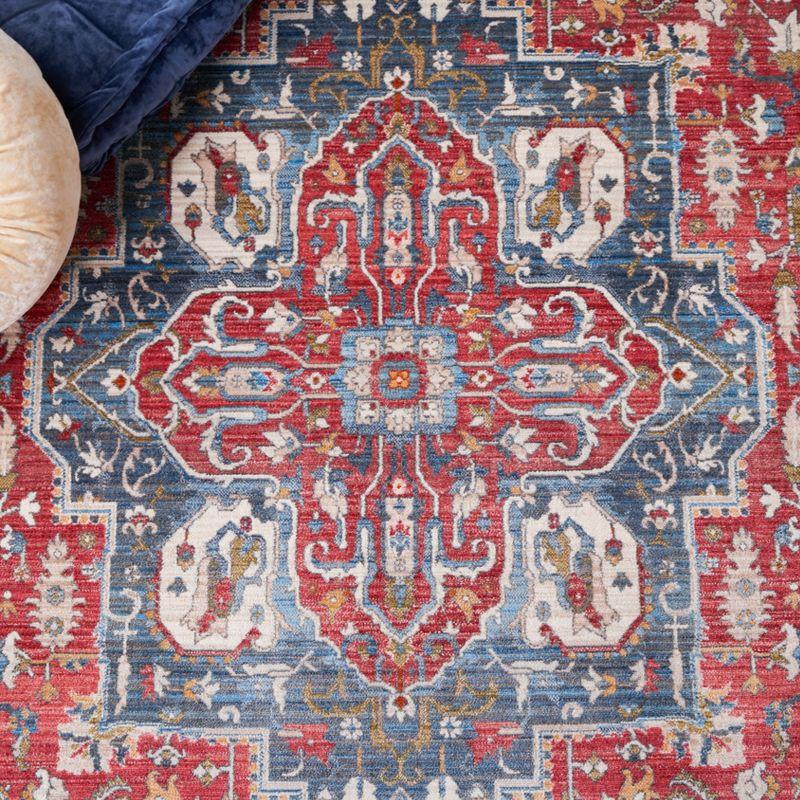 Vintage Persian VTP479 Power Loomed Indoor Area Rug - Red/Blue - 5'x7'6" - Safavieh