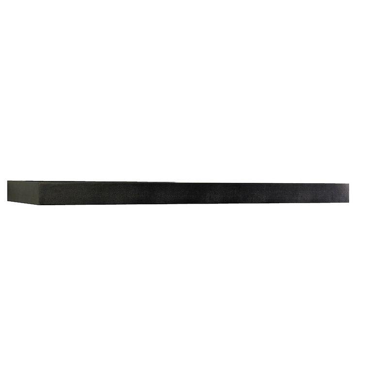 InPlace 48" Floating Shelf Wall Mounted Hidden Brackets Espresso: Modern Wood Composite, 17 lbs Capacity