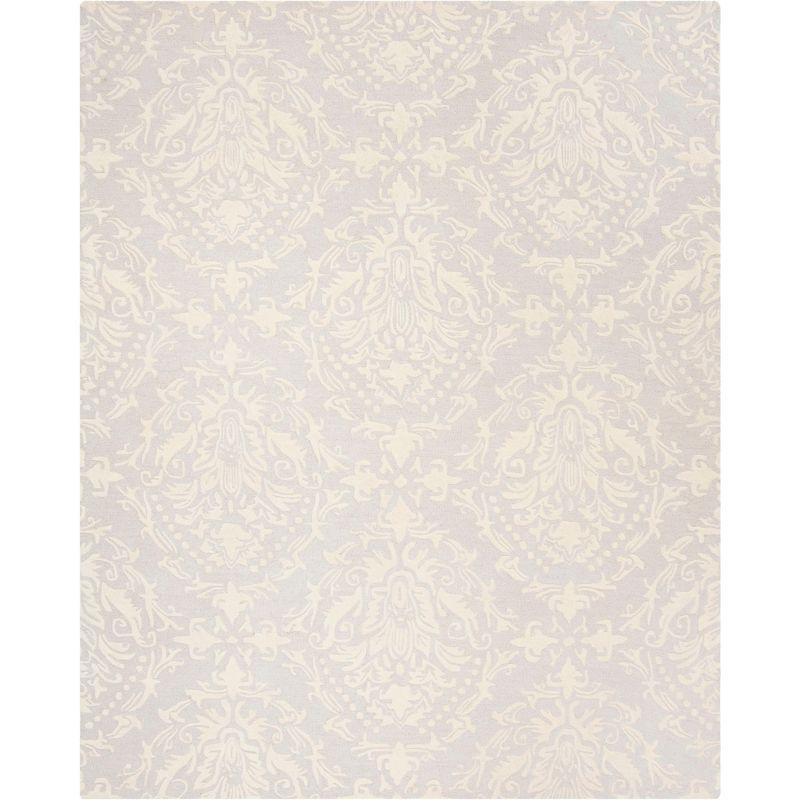 Blossom BLM107 Hand Tufted Indoor Area Rug - Light Grey/Ivory - 8'x10' - Safavieh