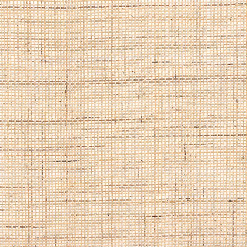 bali & pari Queen Aurelia Bayur Wood & Rattan Headboard Dark Brown/Natural Brown: Bohemian Design, Wall/Bed Frame Mount