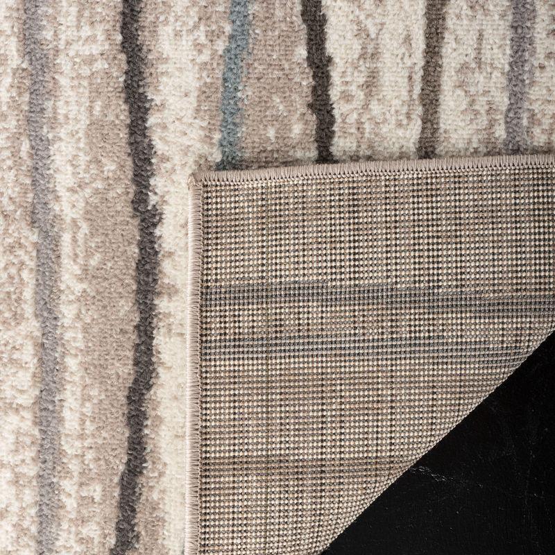 Amsterdam AMS111 Power Loomed Indoor Runner Rug - Cream/Beige - 2'3"x12' - Safavieh