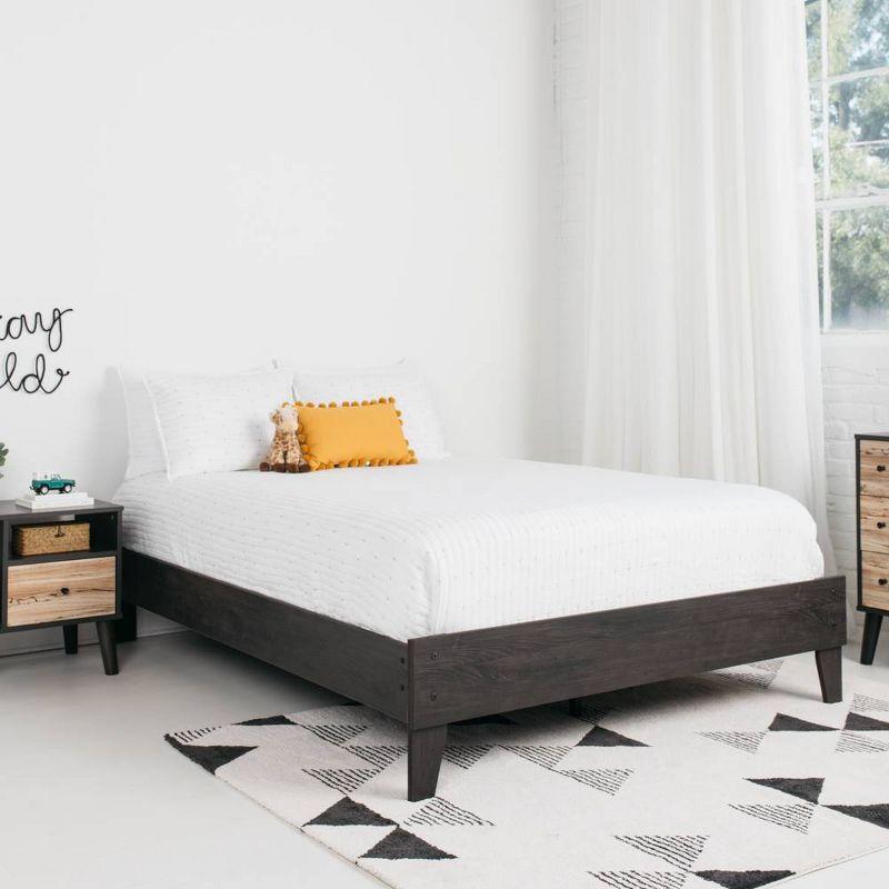 Signature Design by Ashley Queen Piperton Platform Bed Black: Modern Style, MDF Frame, No Box Spring Needed