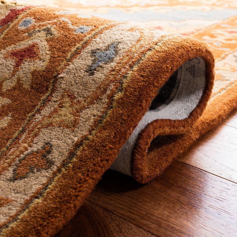 Heritage HG408 Handmade Area Rug - 6'x6' - Blue/Rust - Safavieh