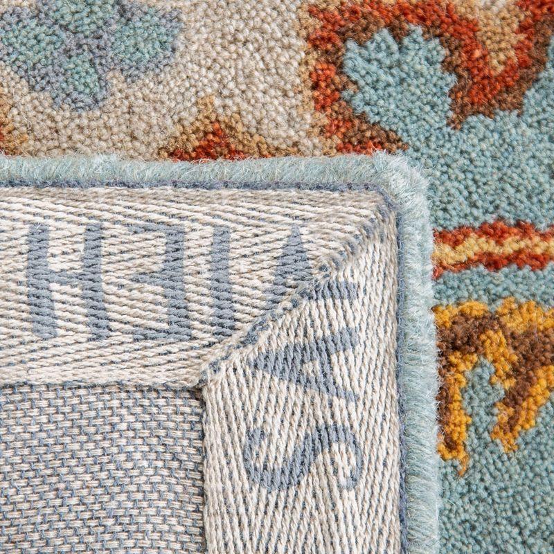 Heritage HG734 Handmade Runner Rug - 2'3"x8' - Light Blue/Ivory - Safavieh