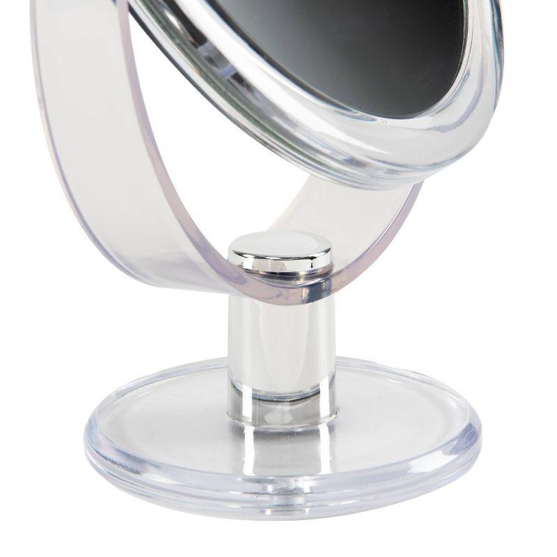 7" Vanity Rubberized 1X-10X Magnification Mirror Clear - Home Details