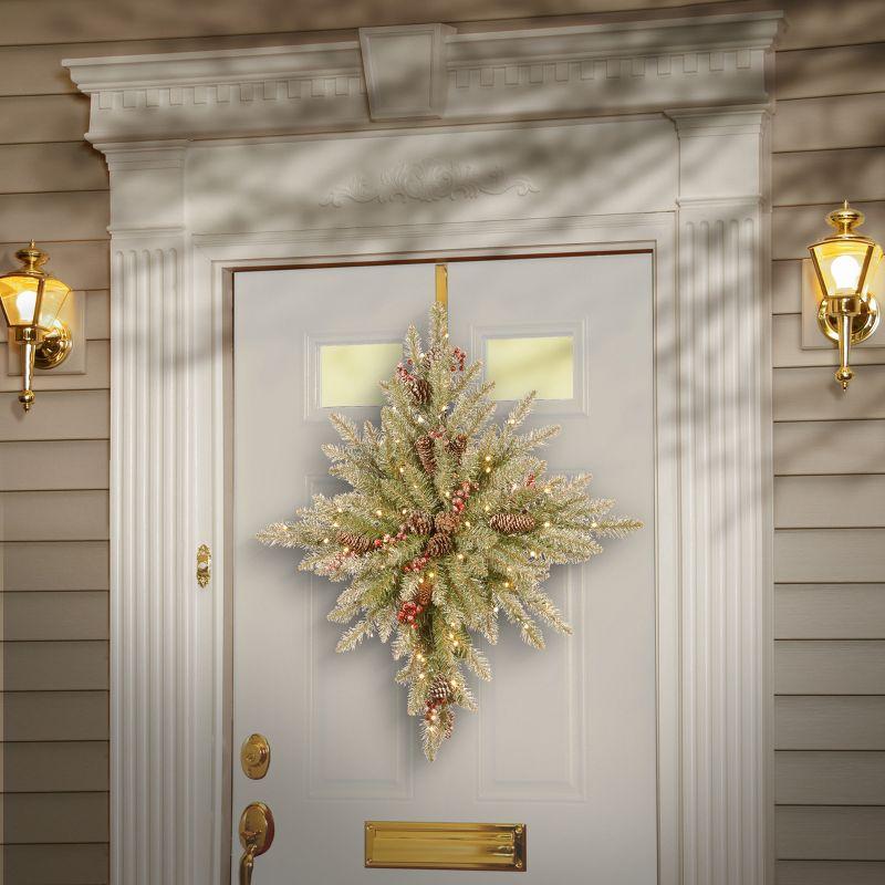 The Holiday Aisle® 32 in. Snowy Dunhill Fir Bethlehem Star with Battery Operated LED Lights