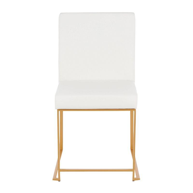 Everly Quinn Gradin Faux Leather Side Chair (Set of 2)