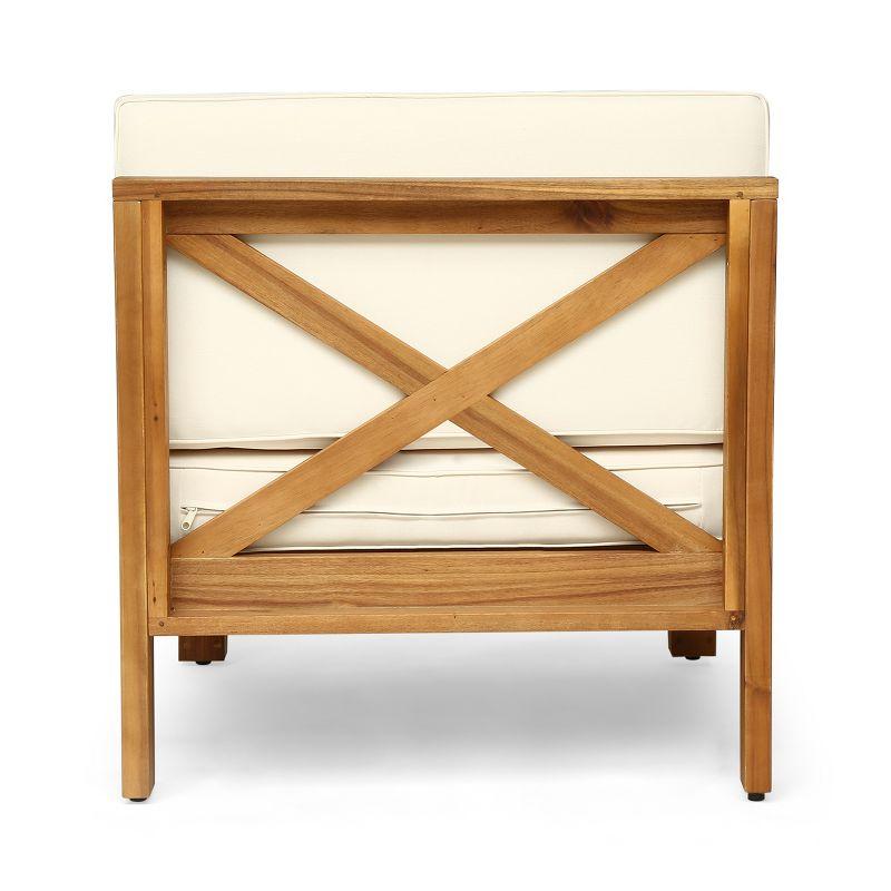 Highland Dunes 30.3'' Acacia Outdoor Patio Sofa