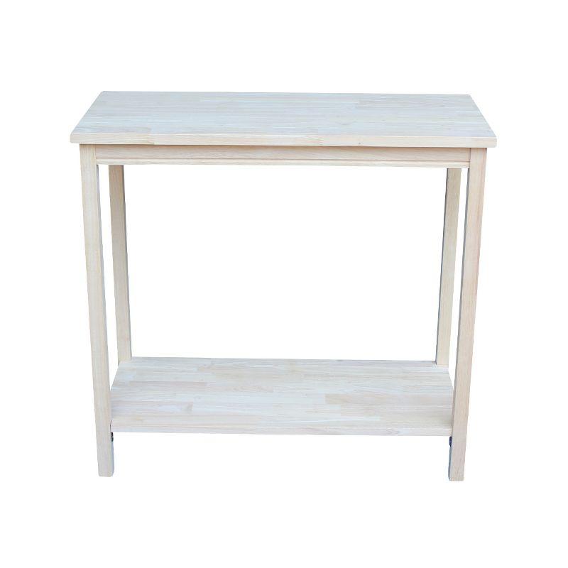 Parawood Unfinished Accent Storage Table - 33.1" L x 17.7" W