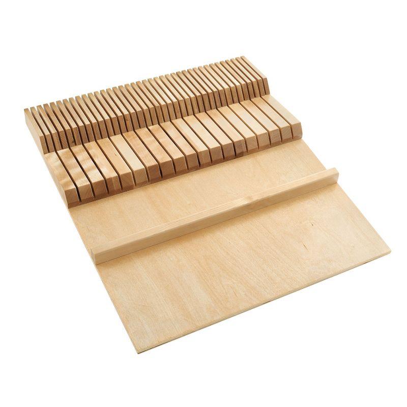 Rev-A-Shelf Rev-A-Shelf Dual Row Trimmable Knife Block Drawer Organizer Insert