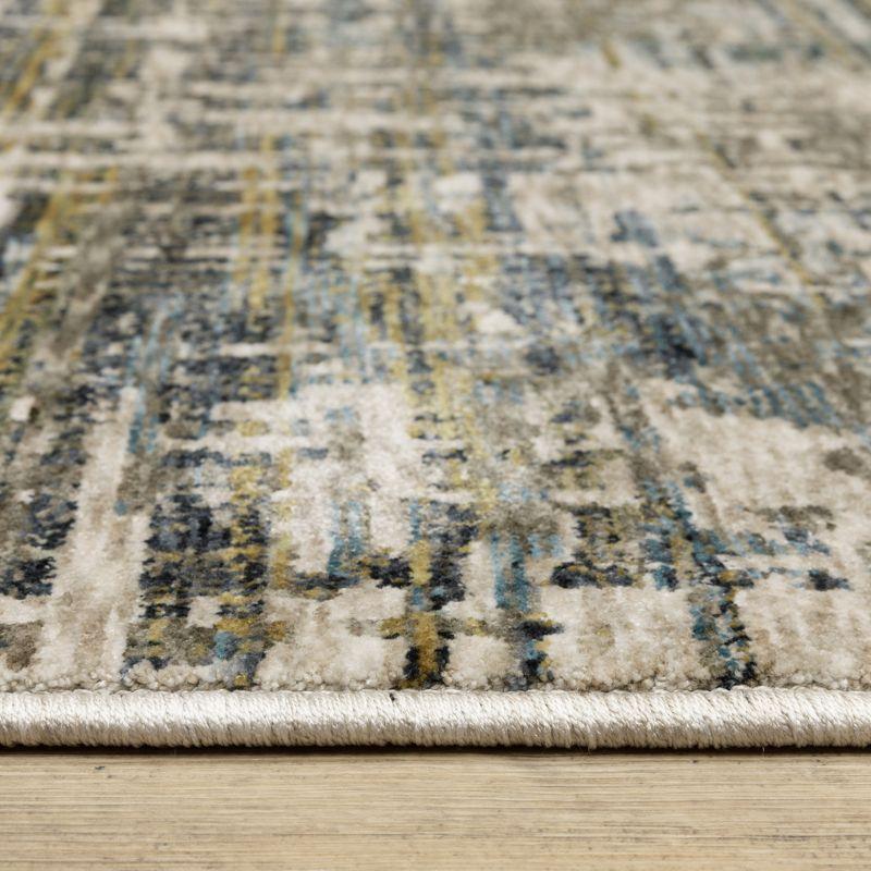 Oriental Weavers Hayden HAY05 Blue/ Gold Indoor Area Rug - 3'3" x 5'