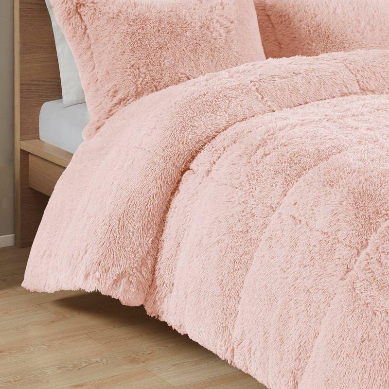 Malea Shaggy Faux Fur Comforter Mini Set