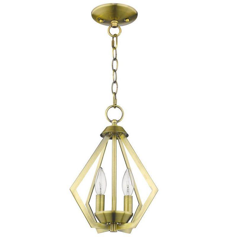 Livex Lighting Prism 2 - Light Chandelier in  Antique Brass