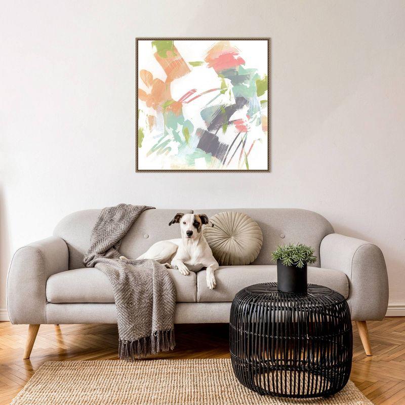 Amanti Art 30"x30" Capricho II by June Erica Vess Framed Canvas Wall Art Print